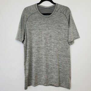 Lululemon T-Shirt Mens Large? Gray Short Sleeve Crew Neck Heathered Tee Gym